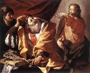 TERBRUGGHEN, Hendrick The Calling of St Matthew  ert oil on canvas